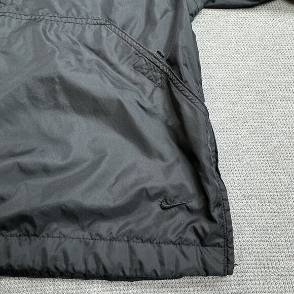 Nike Womens Black Half Zip Windbreaker Jacket High Neck Lined Long Sleeve Medium - Picture 7 of 16